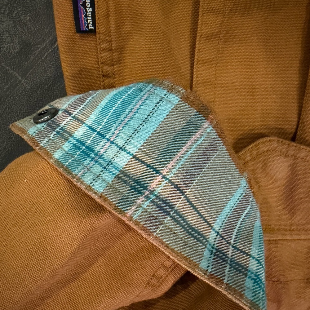 Patagonia Organic Cotton Canvas Sherpa Lined Jacket Hooded - Picture 3 of 7